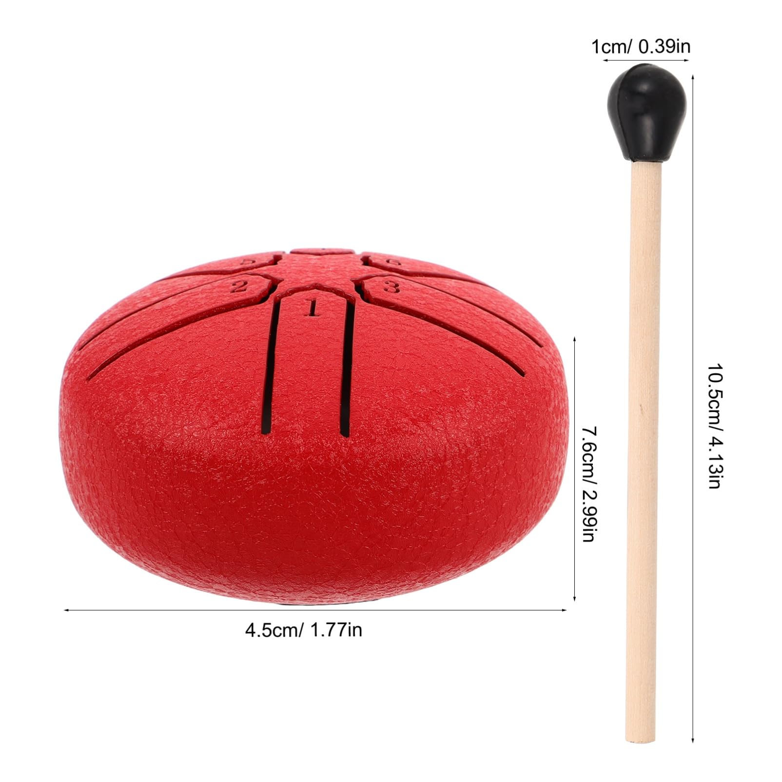 VICASKY Beginner Drum for Kids Adults Mini Steel Tongue Drum 6 Notes Yoga Meditation
