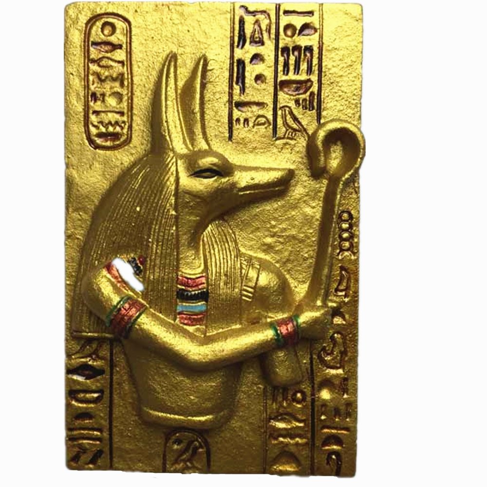 3D Anubis Egypt souvenir fridge magnet,Home & kitchen decoration polyresin craft, Anubis Egypt refrigerator magnet sticker