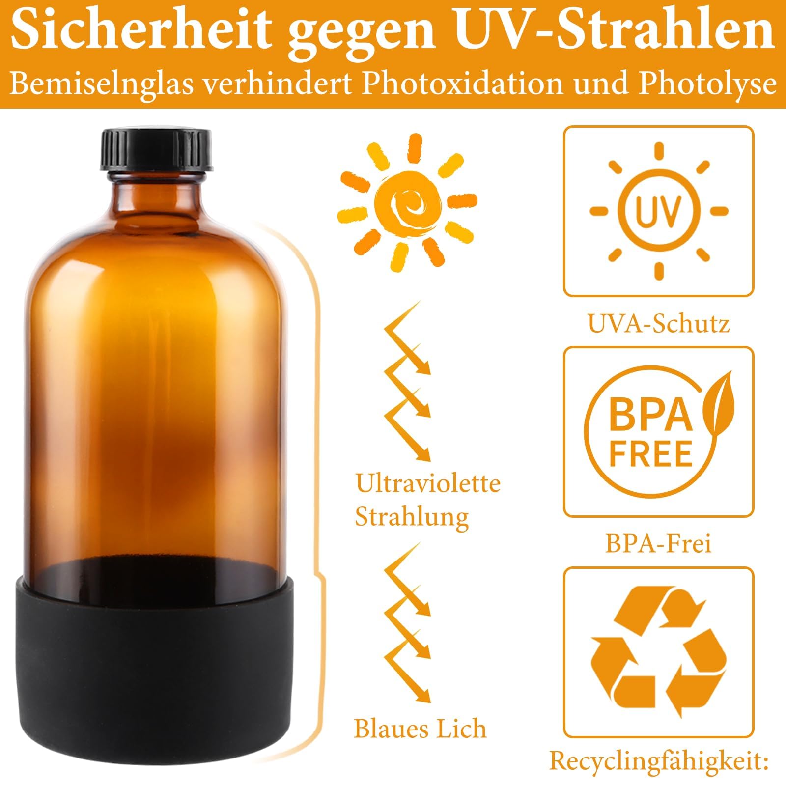 6 Stücke 500ml Sprühflasche Kunststoff Zerstäuber Sprühflaschen, Pflanzensprühflasche Drucksprühflasche für Pflanzen, Garten, Haarpflege, Nachfüllbare Leere Sprühflasche mit Justierbarer Düse