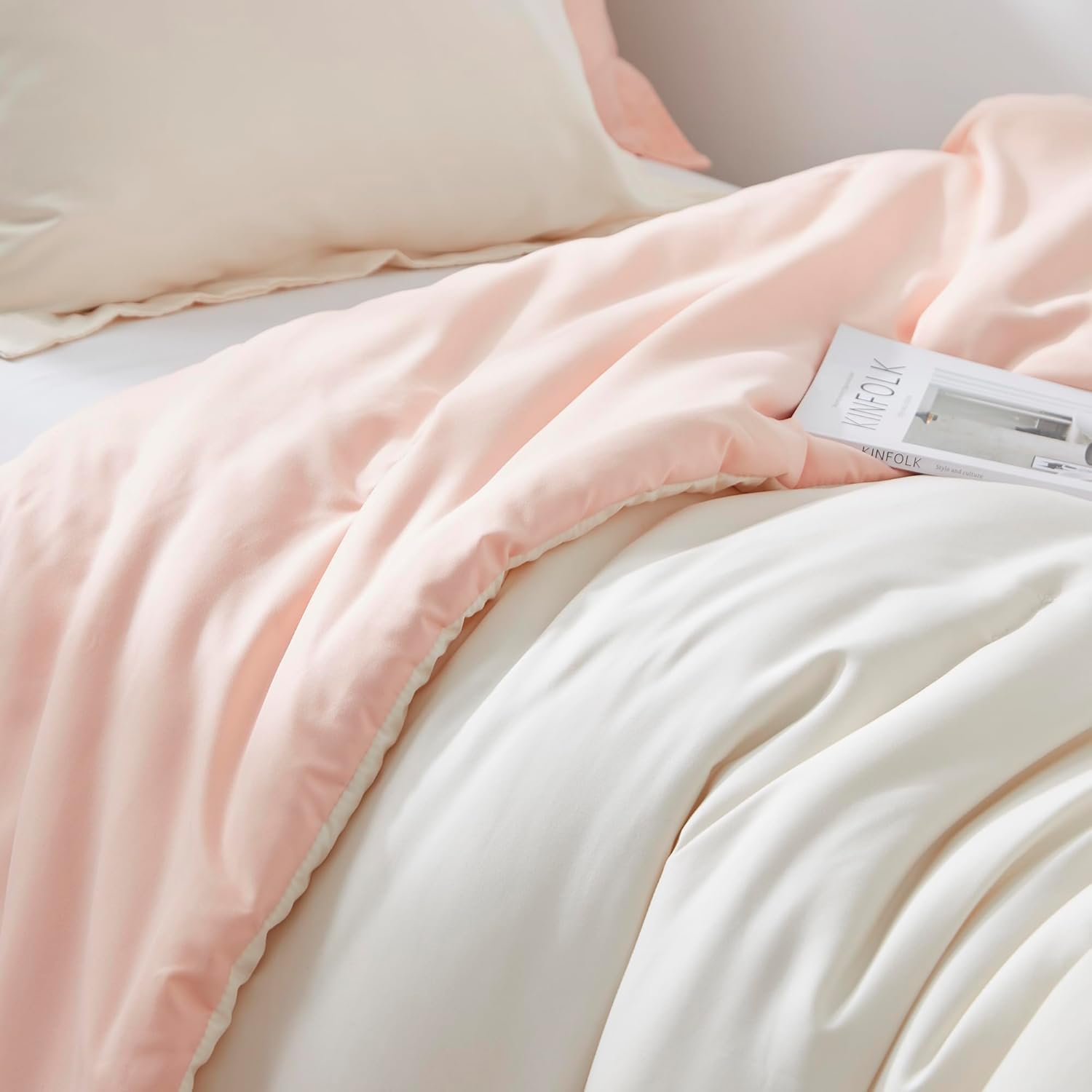 Dorm Haul® Cozy College Comforter Set - Twin XL Bedding - Pale Dogwood/Jet Stream