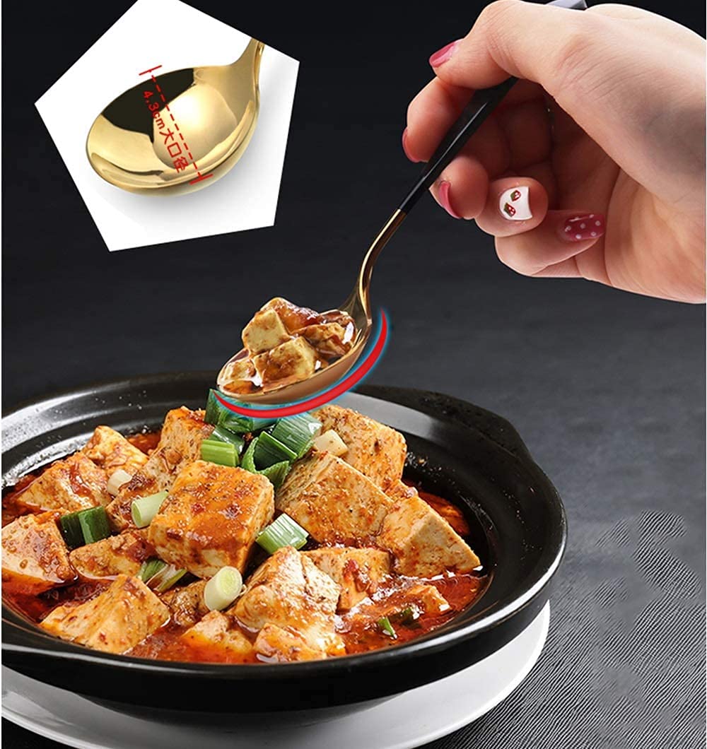 baguettes chinoises réutilisables Boîne-cadeaux à cuillère en acier inoxydable en 4 pièces set toon mâle baguettes masculines petites ménages à cuillère à cuillère cuillère cuillère ( Color : A )