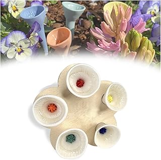 MaxtiL Vasos de abeja para jardín, taza de resina colorida para beber insectos, los polinizadores sedientos necesitan una bebida, colorida estación para beber insectos, accesorio de jardín ecológico