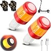 blinker e scooter nachrüsten e scooter blinker nachrüsten set LED Indicator E Scooters Retrofit Set Indicator Handlebar Plugs for Xiaomi and Segway Ninebot Bicycle and Scooters Accessorie (C-1)