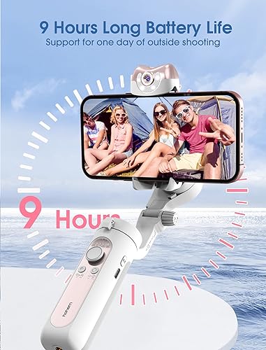 Miniatura 8 de hohem iSteady V2S - Estabilizador de cardán para teléfono inteligente, cardán de 3 ejes para iPhone, seguimiento de IA, estabilizador de teléfono