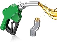 sowhat 1" NPT Automatic Fuel Nozzle with 360° Swivel & Hook, 30 GPM Auto Shut-Off Aluminum Diesel Nozzle for Gas, Biodiesel (19/16" Spout)