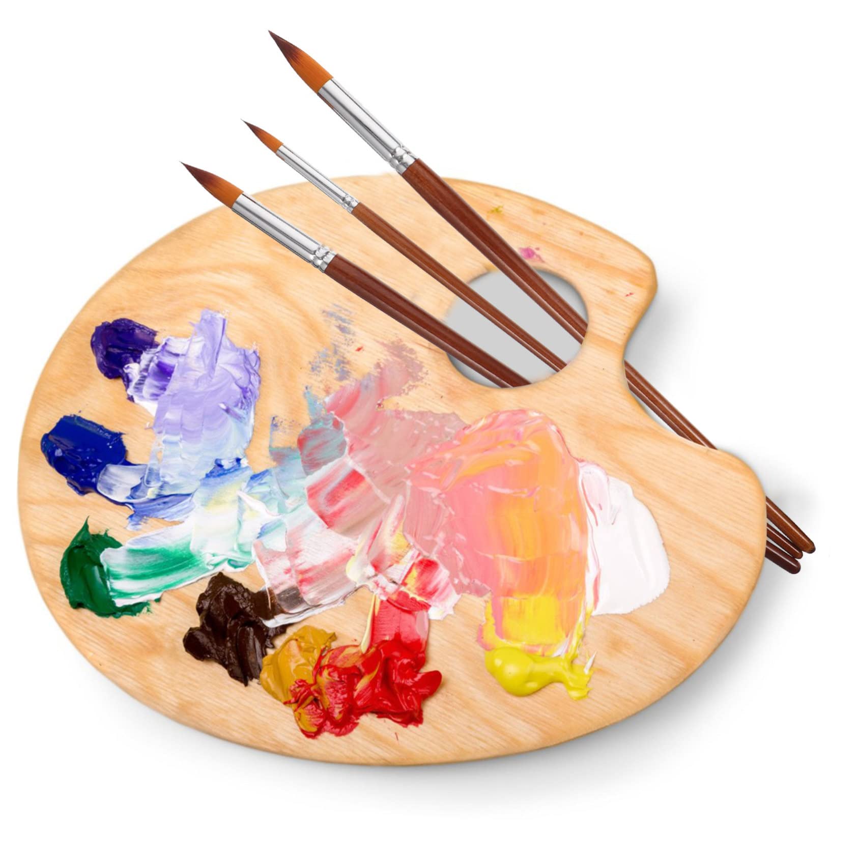 2 Set Di Pennelli Per Pittura Artistica Set Di Pennelli Per Pittura Pennelli Per Pittura Di Dettaglio Pennelli Per Acrilico Forniture Per Studenti Setole in Nylon Kit 13 Pezzi*2