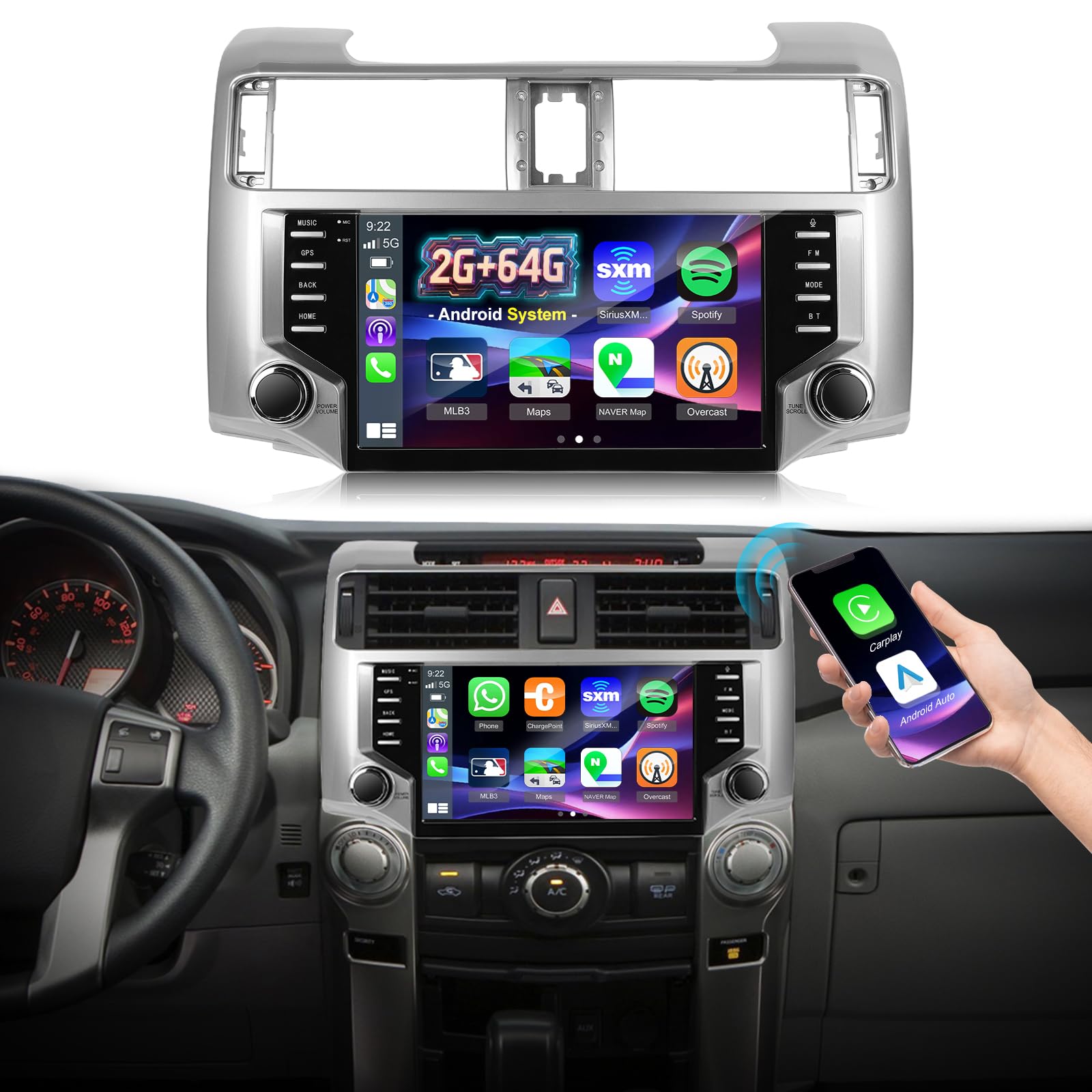 Photo 1 of Volxcereo Android Car Stereo for Toyota 4Runner 2010-2020