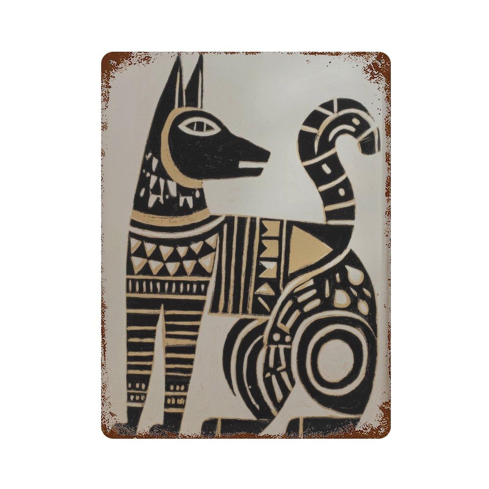 xiaoxiaoshen Traditional Mexican Cat Wall Decor Art Metal Tin Poster Modern Home Decor Art Home Bar Shop Decorations Vintage Sign 40x30cm