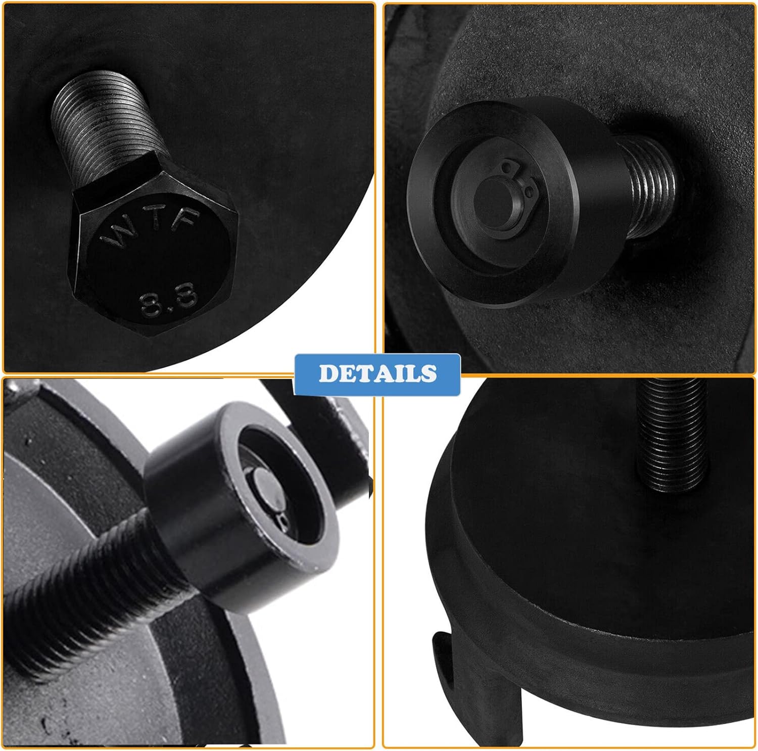 Portable Puller Crank Pulley Puller Replacement Engine Tool Set Quickly Removes Balancers Iron