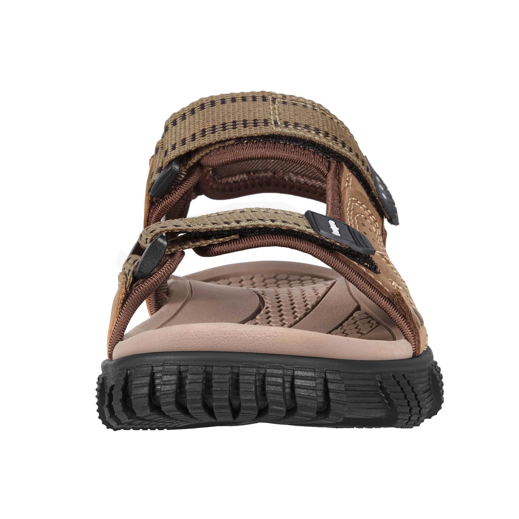 OutPro Sandalias de senderismo para hombre Sandalias deportivas impermeables cómodas sandalias de cuero sandalias ajustables al aire libre