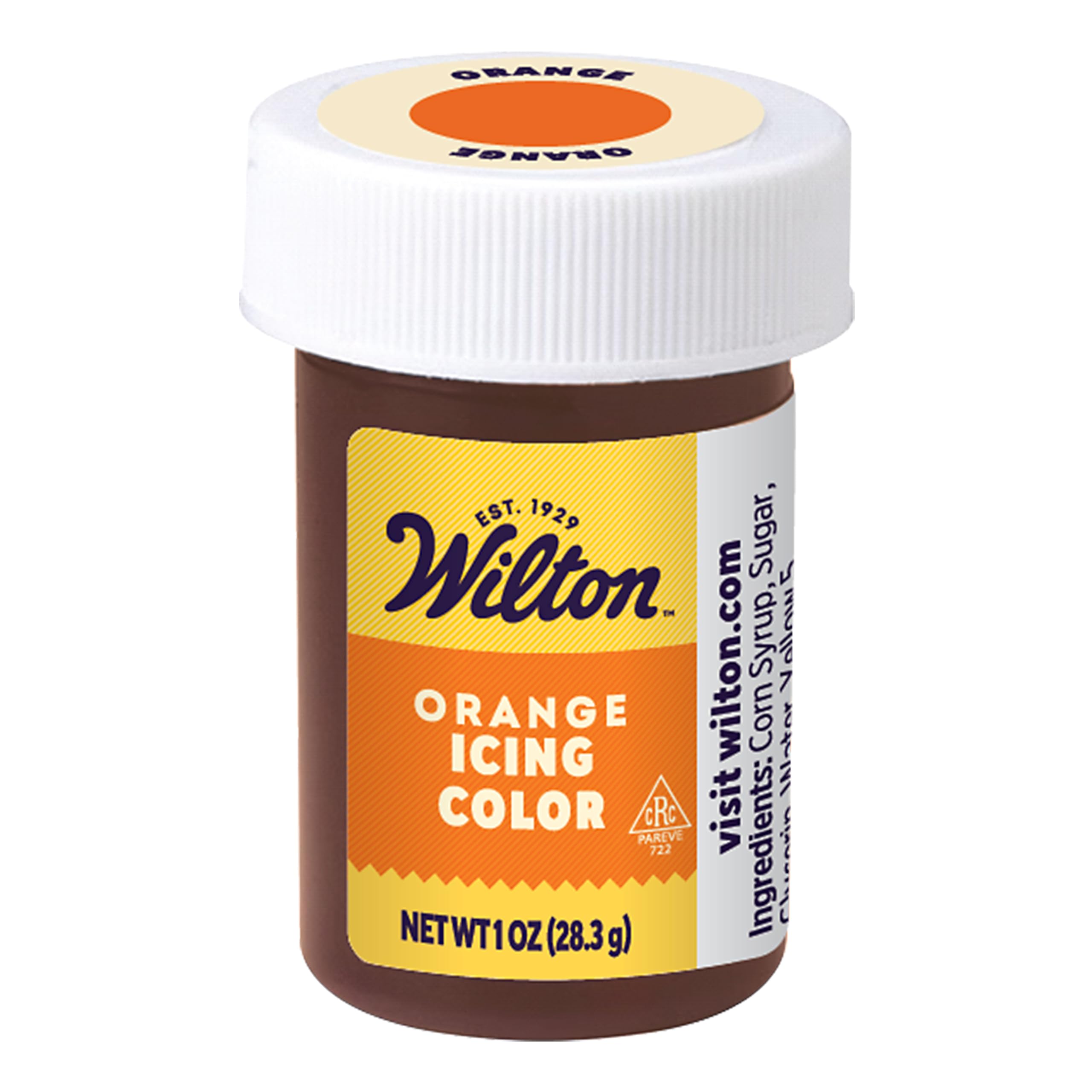 Wilton Gel Food Coloring, Highly Concentrated Gel-Based Icing Color for Frosting, Fondant, Batter & Dough, Vibrant & Blendable Cake Decorating Dye, 1 oz., Orange