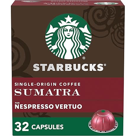 Nespresso Vertuo Single-Origin Sumatra Dark Roast Coffee Pods