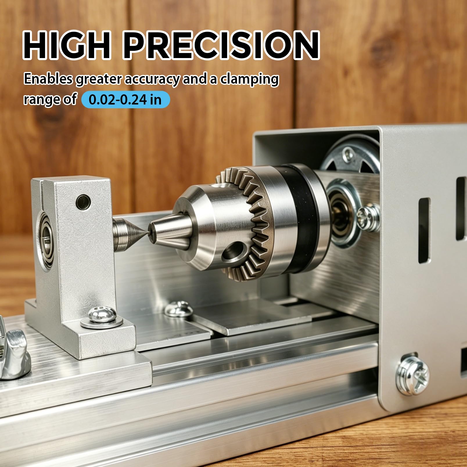 Mini torno de 125 W, torneado, 2000 – 8000 rpm, ajuste de 7 velocidades, mini torno de madera, fresado, corte, pulido, para aficionados, carpintería, artesanía, modelismo