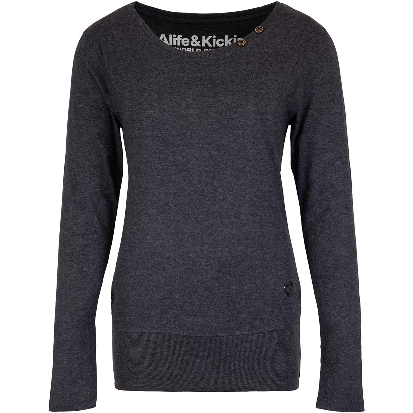 alife & kickin Conny A Women Longsleeve Langarmshirt Moonless XL