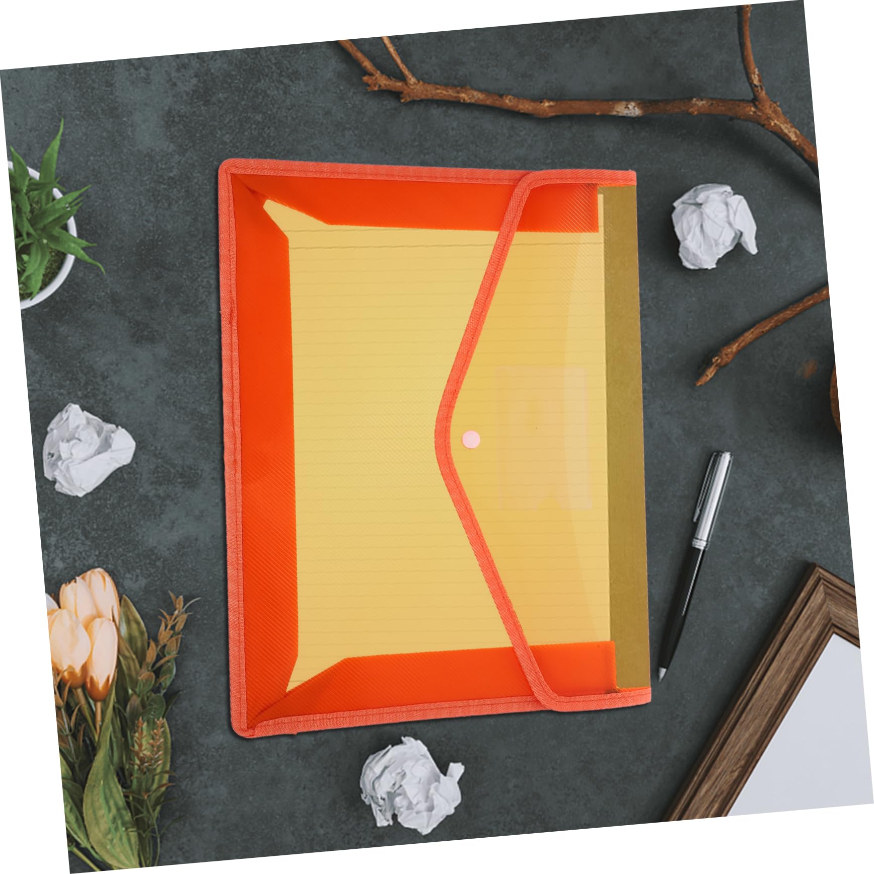 Confezione Da 5 Cartelle Portadocumenti A4 Di Plastic Envelopes Con Bottone A Pressione Per Organizzare in Modo Sicuro I Documenti