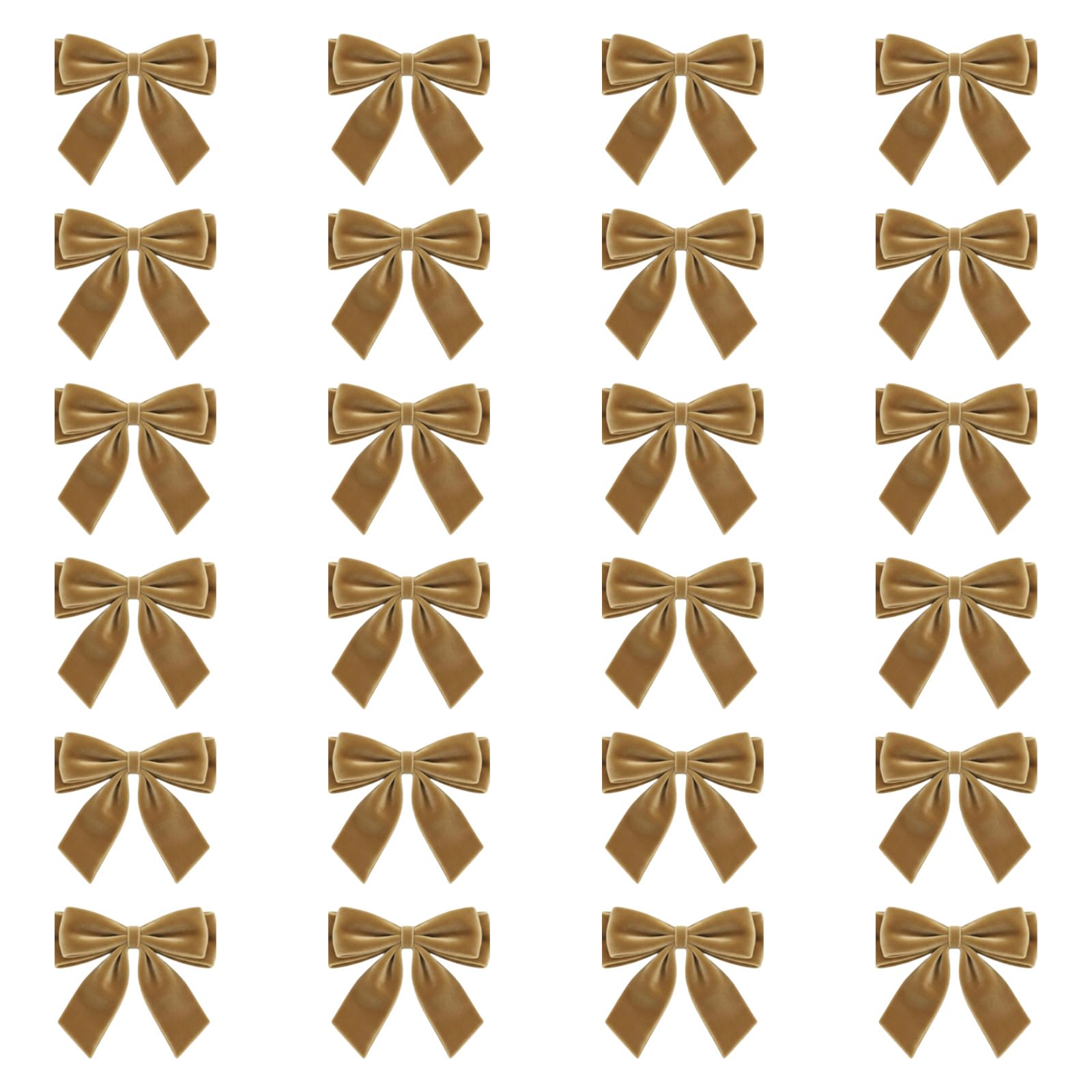hogtnd Handmade Polyester Christmas Bows Tags for Gift Wrapping Polyester Bows Ornament for Christmas Tree
