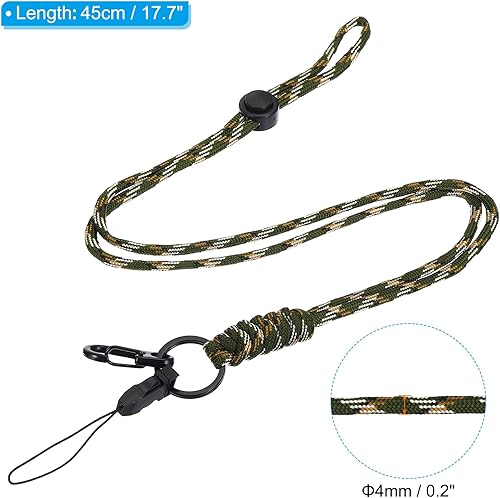 Miniatura 2 de PATIKIL Cordón para el cuello con gancho, cordón ajustable de correa larga para tarjetas de identificación, llaveros para portatarjetas de