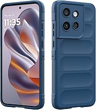 Case Compatible with Motorola Moto Edge 50 Neo 5G, Silicone Full Body Case, Shockproof Cover with Protective Camera, Soft Touch Cover - Dark Blue