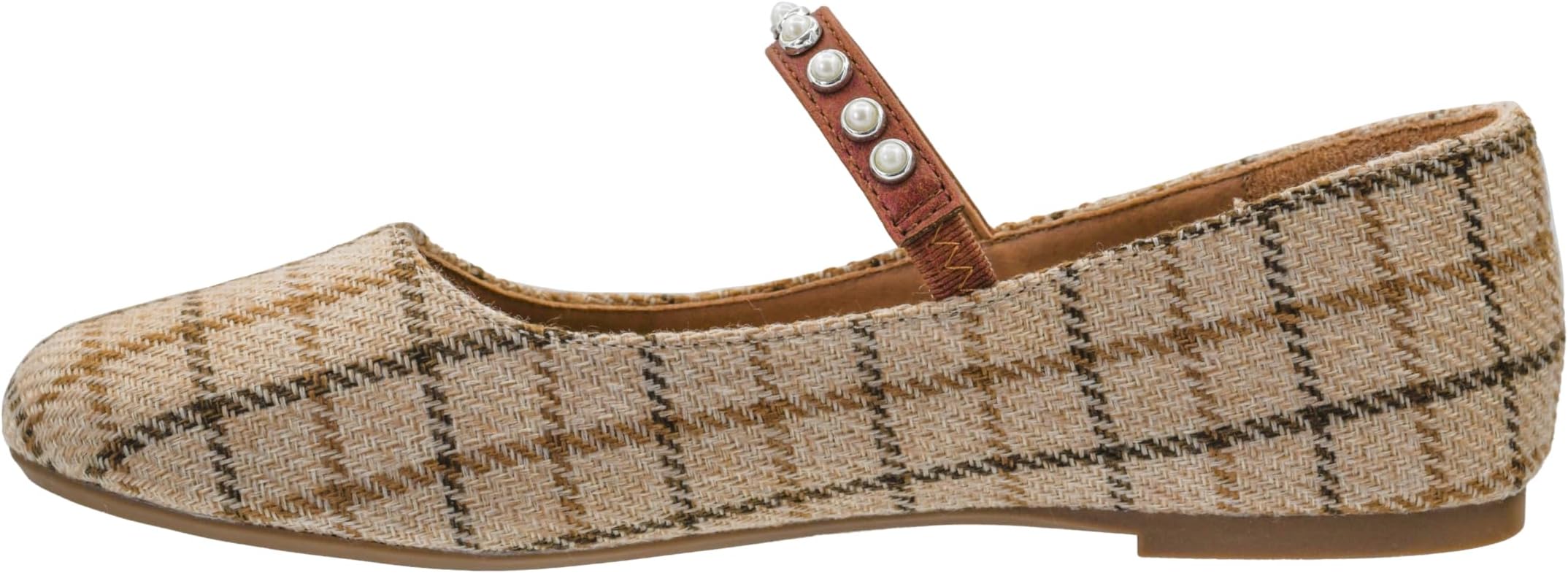 Corkys Footwear Hey Girl Women's Tea Time Flats - Featuring a Pearl-Adorned Elastic Strap, Luxurious Comfort, Sophisticated Design, and Versatile Elegance