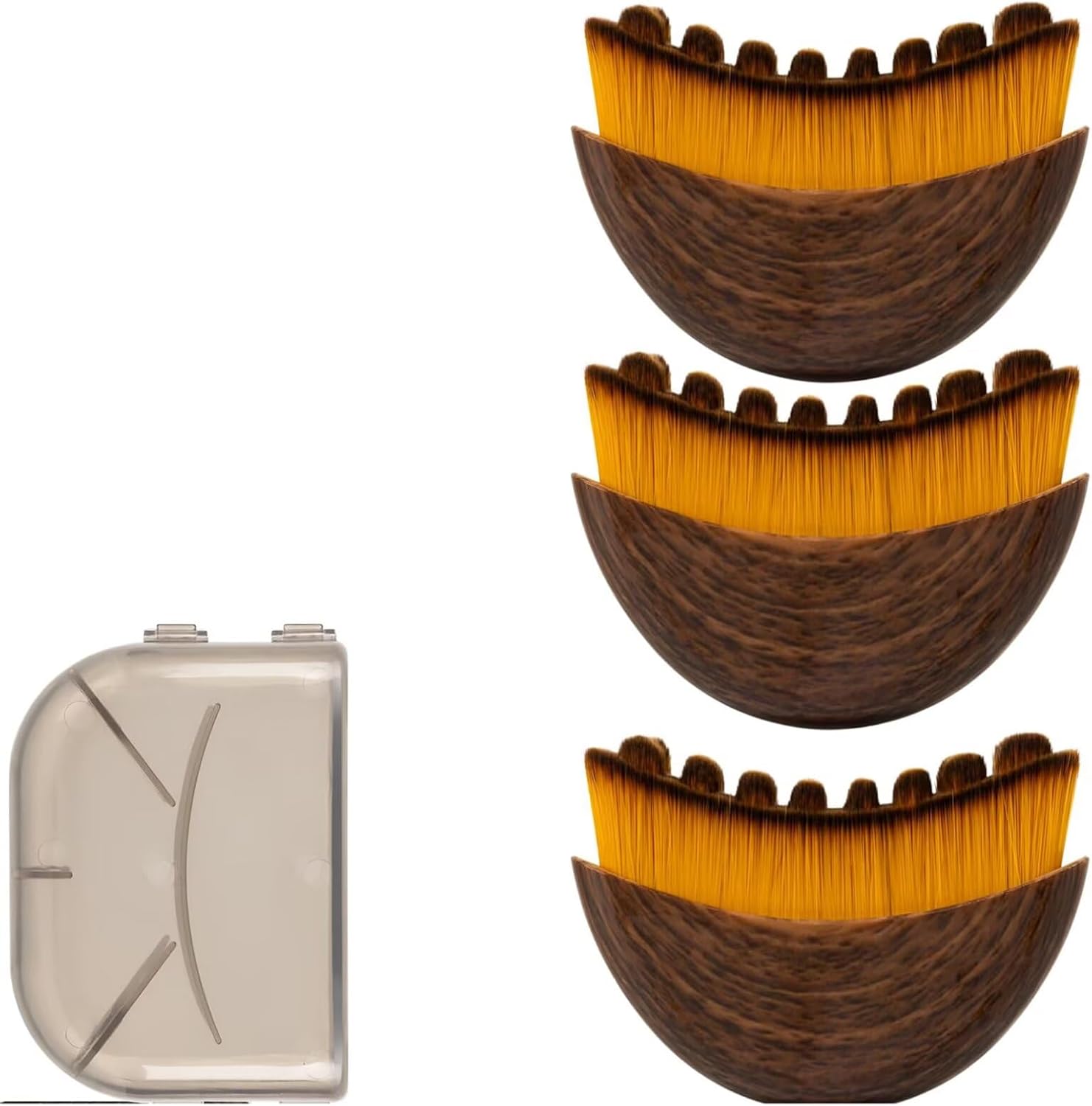 Lymphatic Contour Face Brush Lymphatic Drainage Massager for Face Beauty Designed for Face Chin & Jawline Sculpting Ergonomically Designed to Fit The Skin Precisely and Relieve Fatigue (3 Pcs)