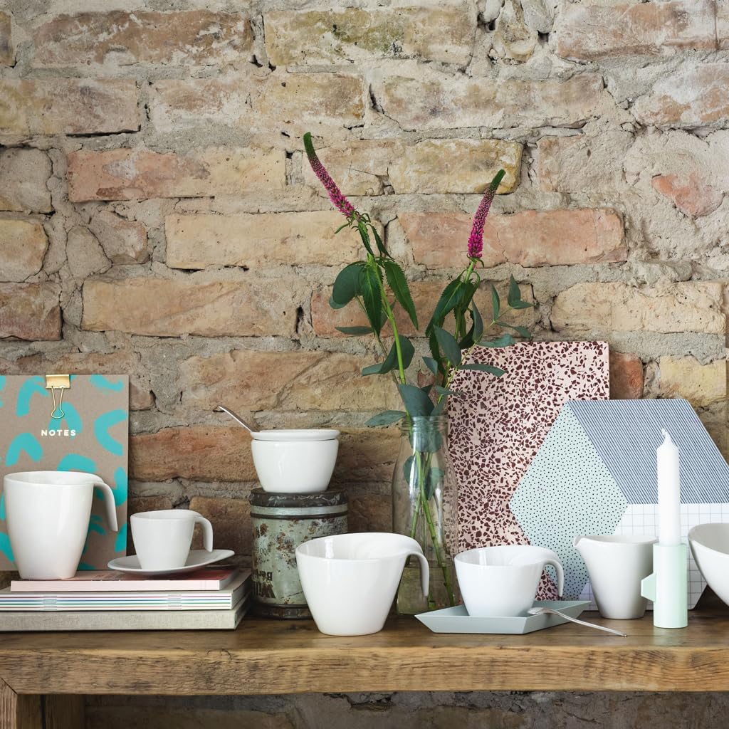 Villeroy & Boch Flow Tea Cup, 6.75 oz, Premium Porcelain, White - Image 4