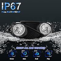 Vista 6 de Conjunto de luces antiniebla para Dodge Charger 2011 2012 2013 2014 Kit de lámparas de repuesto con bombillas halógenas H8 12V 35W lente transparente