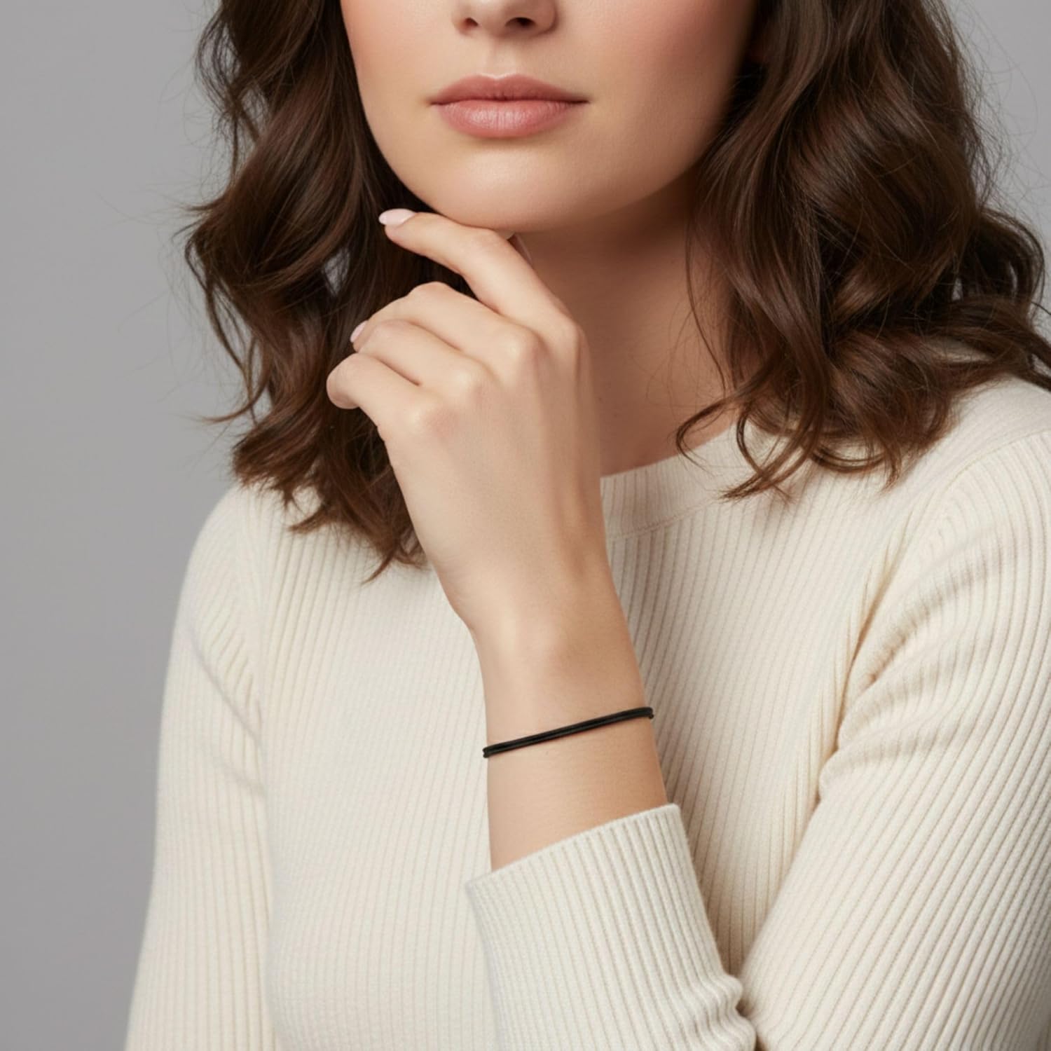 Luck Strings Black cord Bracelet for Men String - Adjustable Bracelet for Women - Unisex Adult Waterproof Nylon Cord Surfer Stability Mourning Spiritual Power Elegance BLM Black Lives Matter - Image 8