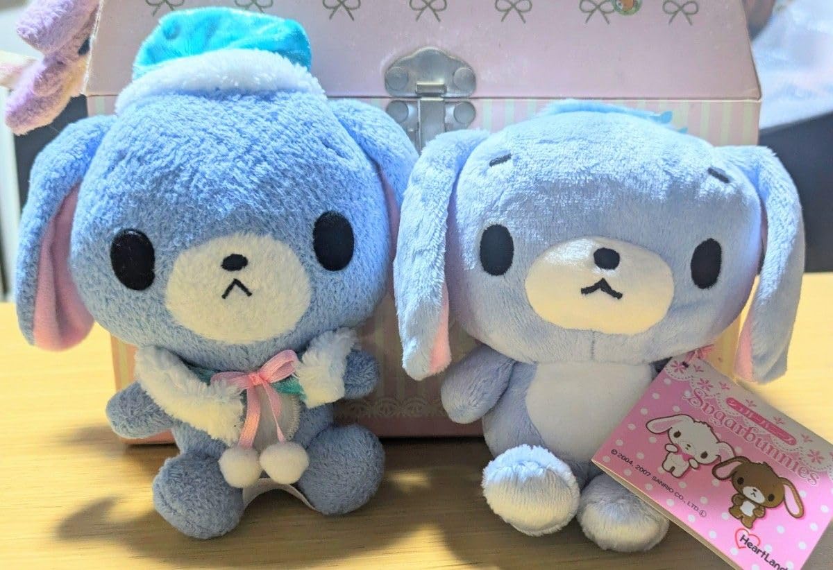 シュガーバニーズ　あおうさ＆あおみみうさ Amazon.co.jp: シュガーバニーズあおみみうさガラス職人 : おもちゃ