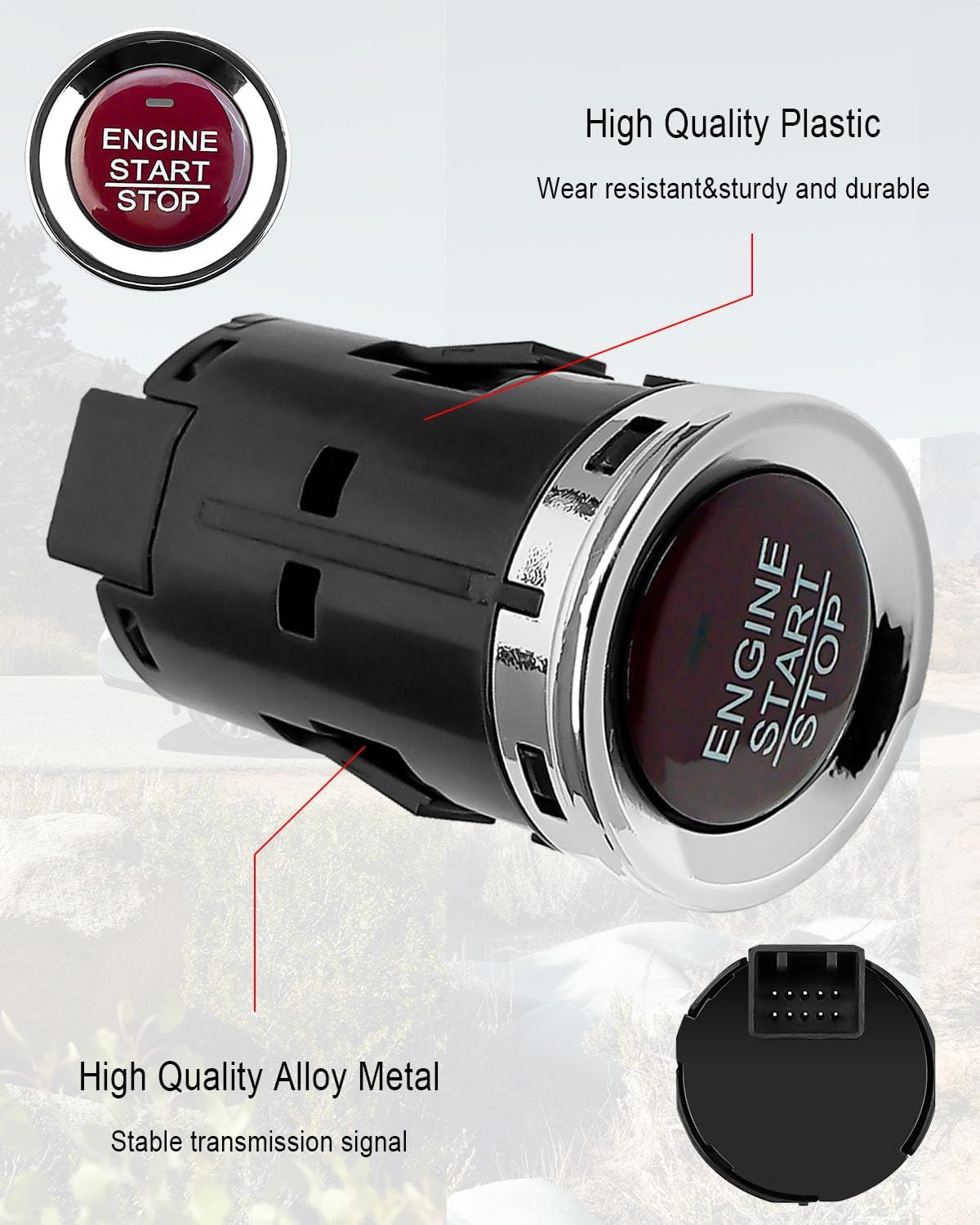 Engine Key Start Stop Push Button Ignition Starter Switch Fit for Honda HR-V 1.8L 2016-2018 Replace 35881-t4n-702 35881T4N701 35881T4NH01 35881T4NH02