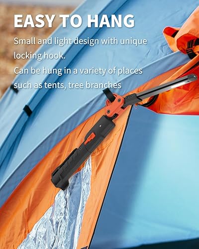 Miniatura 7 de Anylight Luz de Trabajo Recargable, 400LM Luces de Trabajo para Mecánicos, Linterna Magnética con Rotación de 230 y Gancho, Luces de Trabajo LED