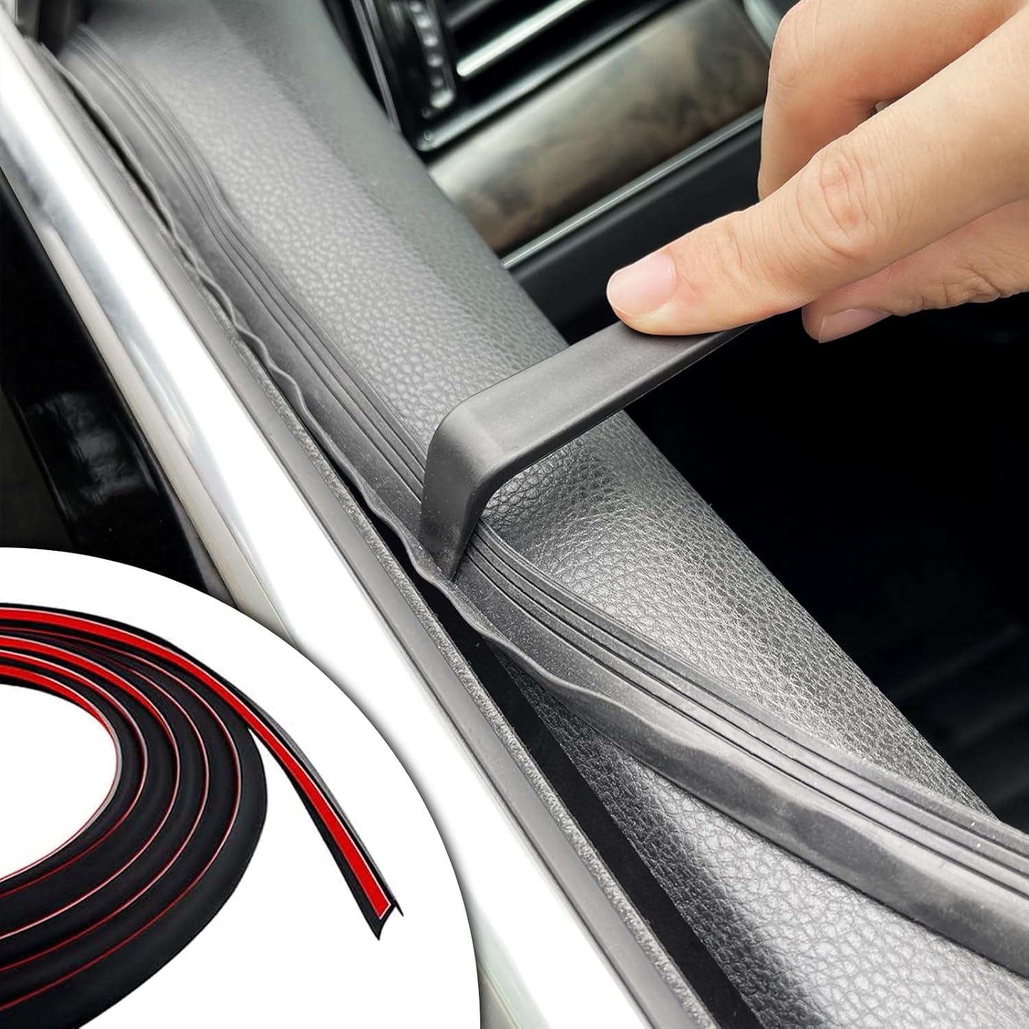 BEYPOVK Car Window Seal Strip, 13.12Ft Windshield