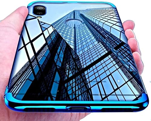 per Xiaomi Redmi NOTE NOTE Pro Custodia cover ELECTROPLATING cornice alluminio GEL SILICONE TPU morbida ultra soft slim case fonfo TRASPARENTE  Blu 
