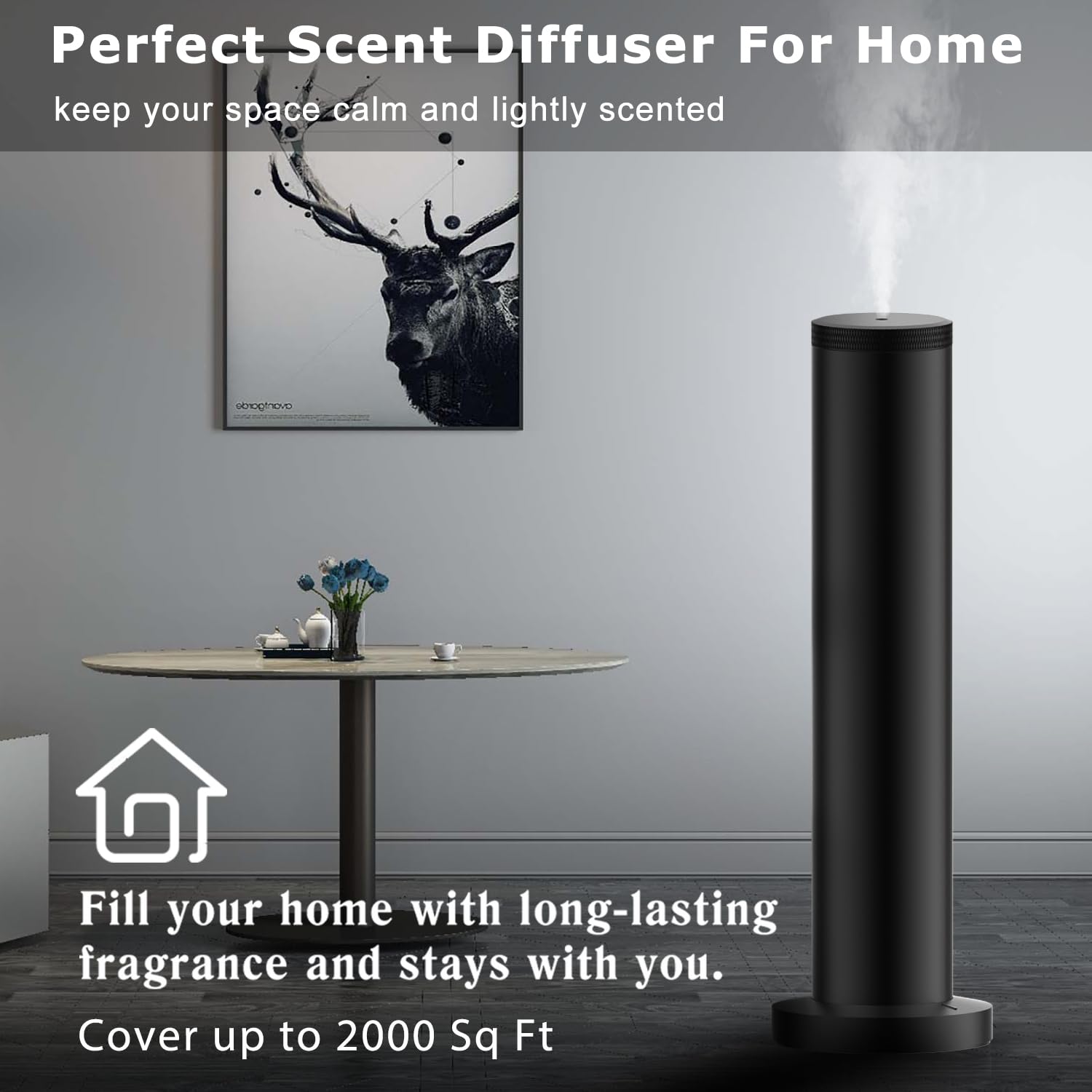 Difusor inalámbrico recargable mejorado 2025, difusor de aroma de hotel para toda la casa, máquina de aire aromático, control Bluetooth, difusor de aceite esencial sin agua para habitación grande