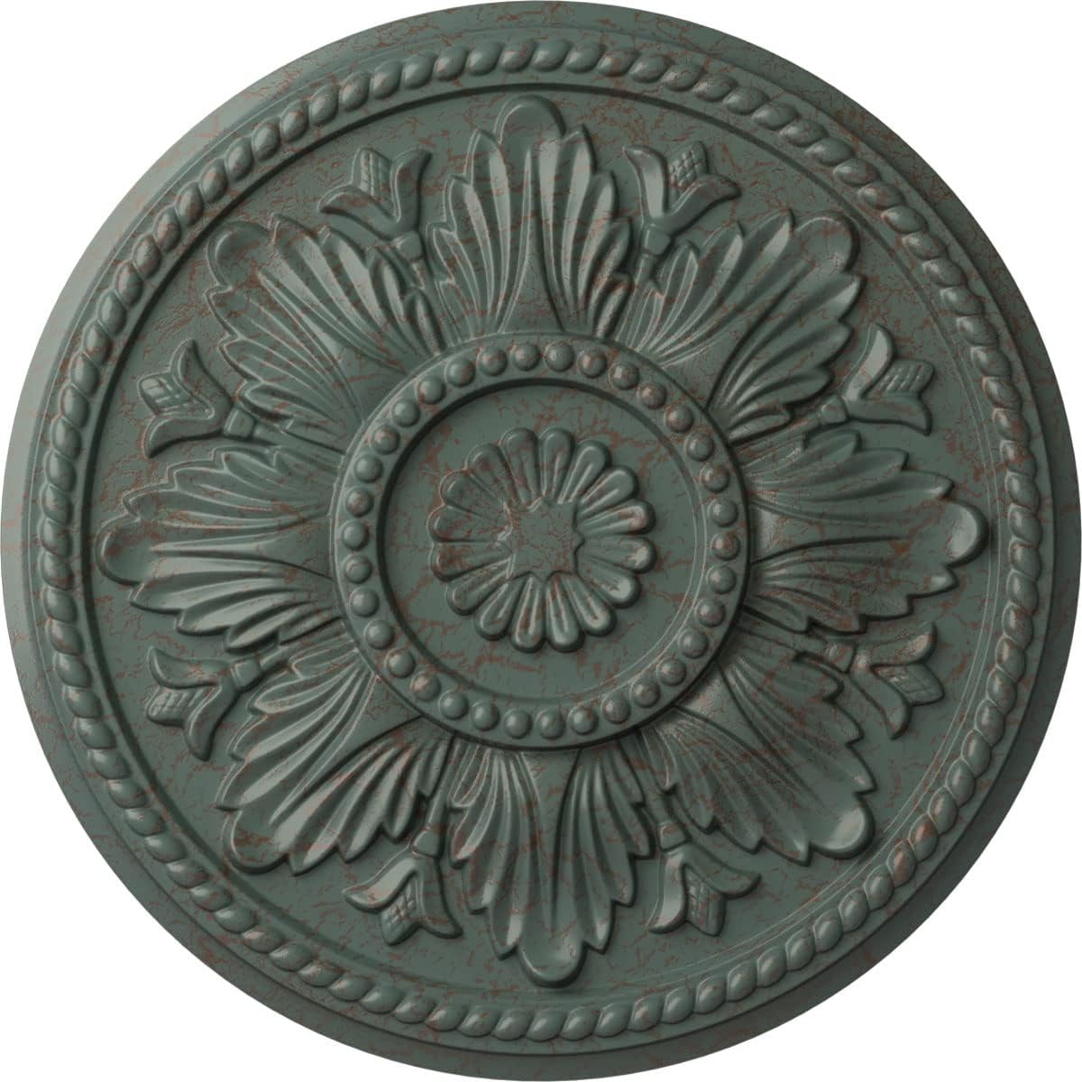 Ekena Millwork CM18EDCBC Edinburgh Ceiling Medallion, Cloud Burst Crackle