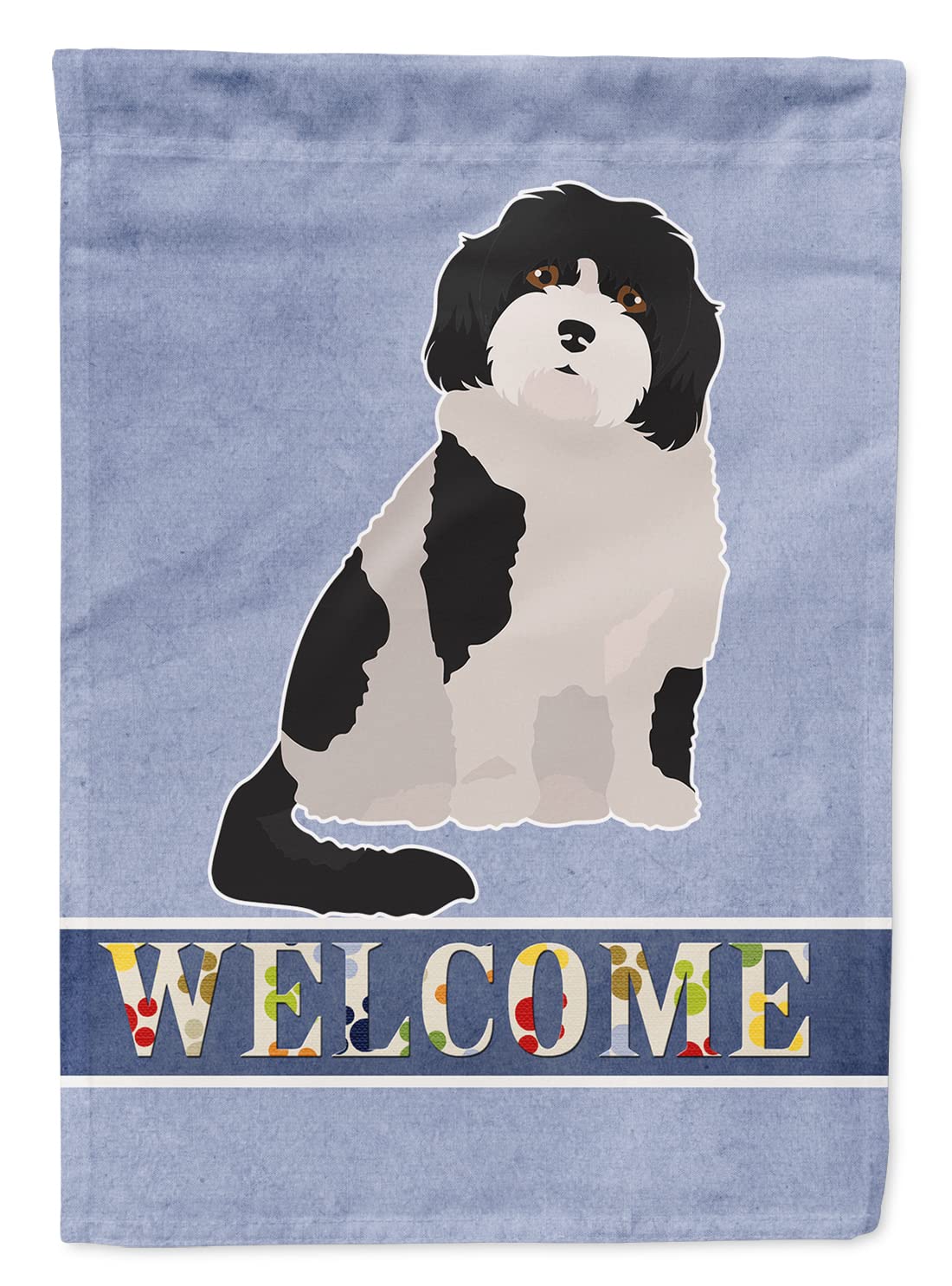 Drapeau Cavachon multicolore en toile robuste, grand modèle résistant aux intempéries
