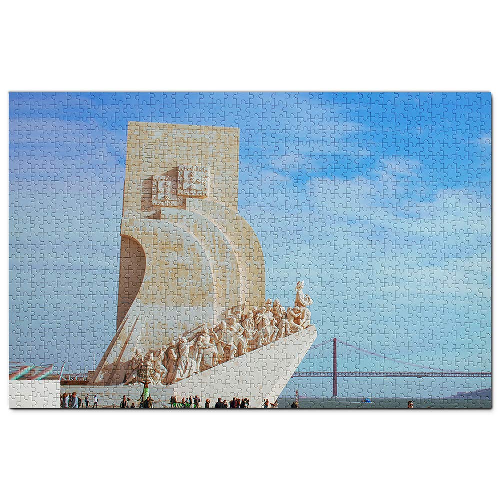 Portugal Monument to the Discoveries Lisbon Jigsaw Puzzle for Adults 1000 Piece PaperyTravel Gift Souvenir 50x70CM