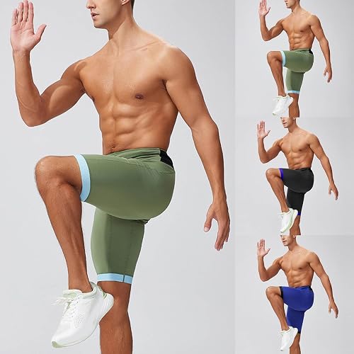Shapewear - Body short pour homme - Scrunch Butt - Legging taille haute - Push Up Boom Booty - Pantalon de fitness avec contrôle du ventre - Séchage rapide - Élastique avec poches - Pantalon de - 2