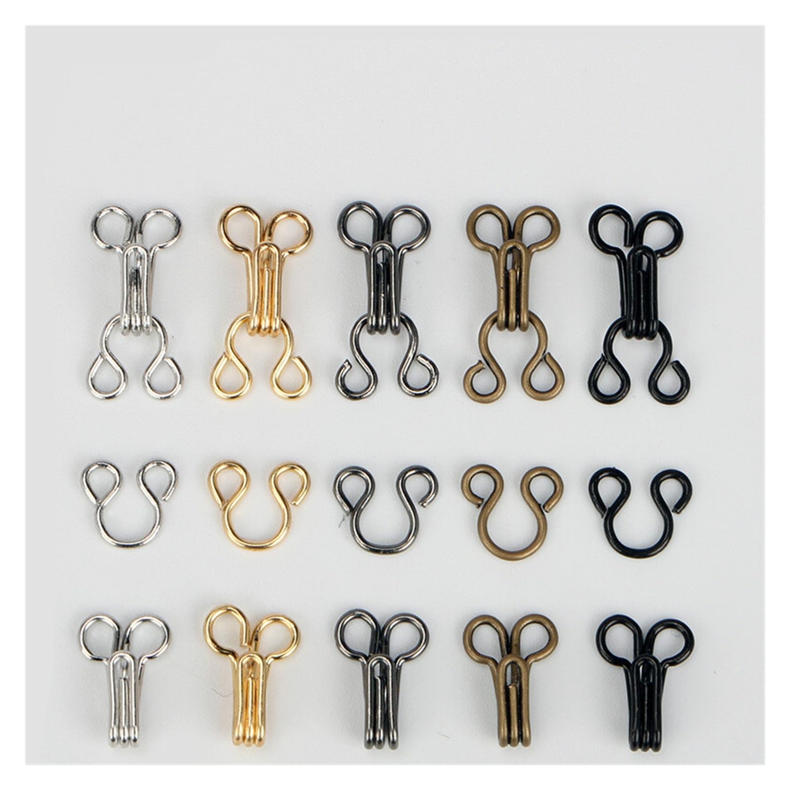300 pares de ropa interior sujetador invisible Para Hogar | Botón de hebilla Botón de gancho oculto for accesorios de costura de portatrajes