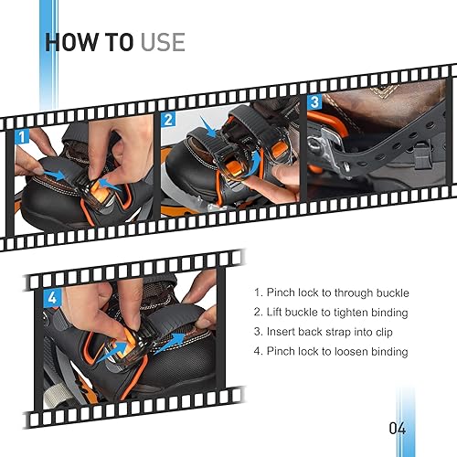 Miniatura 5 de G2 - Raquetas de nieve ligeras de 21253036 pulgadas para mujeres, hombres y jóvenes, juego con bolsa de mano, encuadernación especial de trinquete