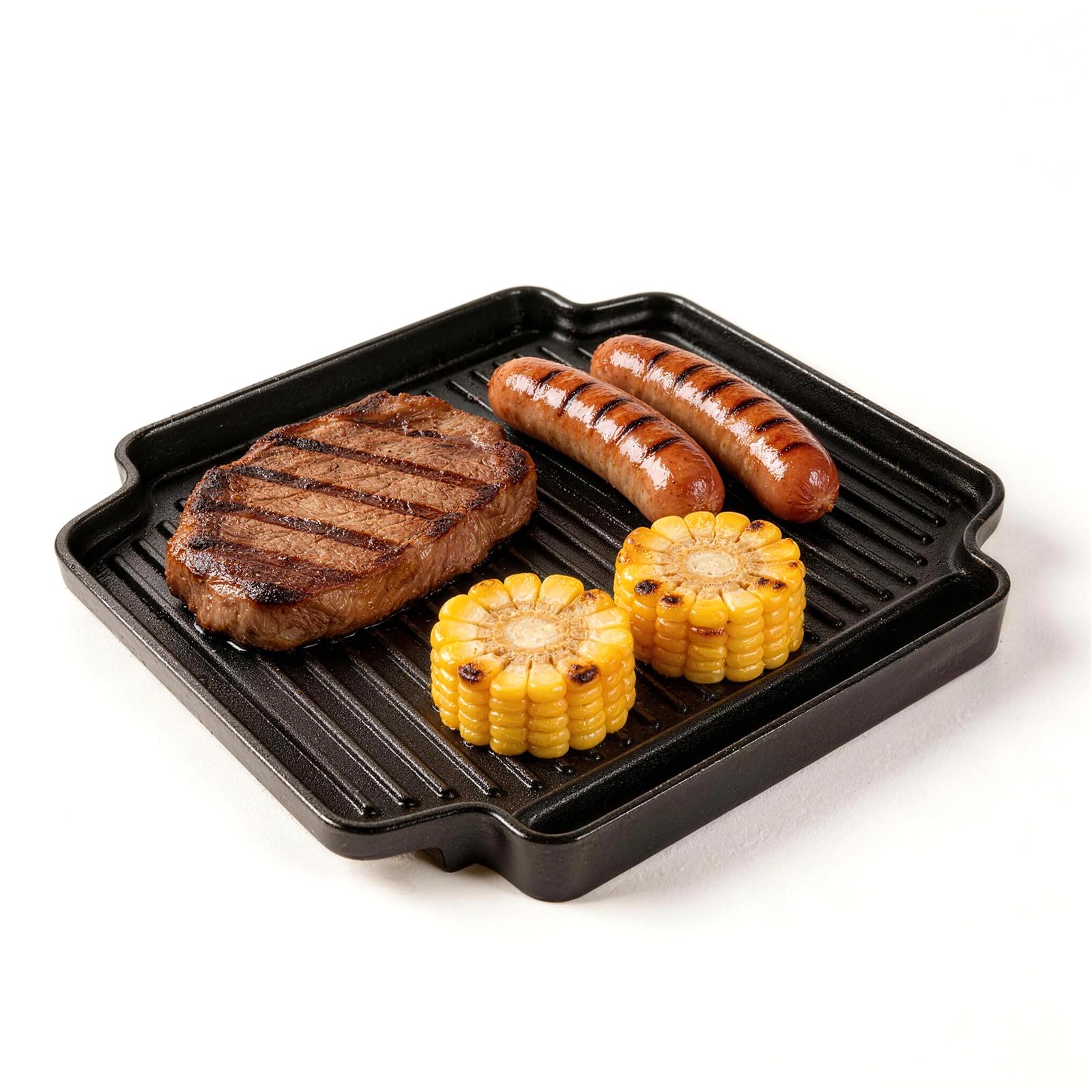 WELL GRILL Plancha para barbacoa de 24 cm, sartén de hierro fundido para hornillo de camping, hornillo de gas, accesorio para barbacoa, placa de hierro fundido para Campingaz Camp Bistro DLX Stopgaz