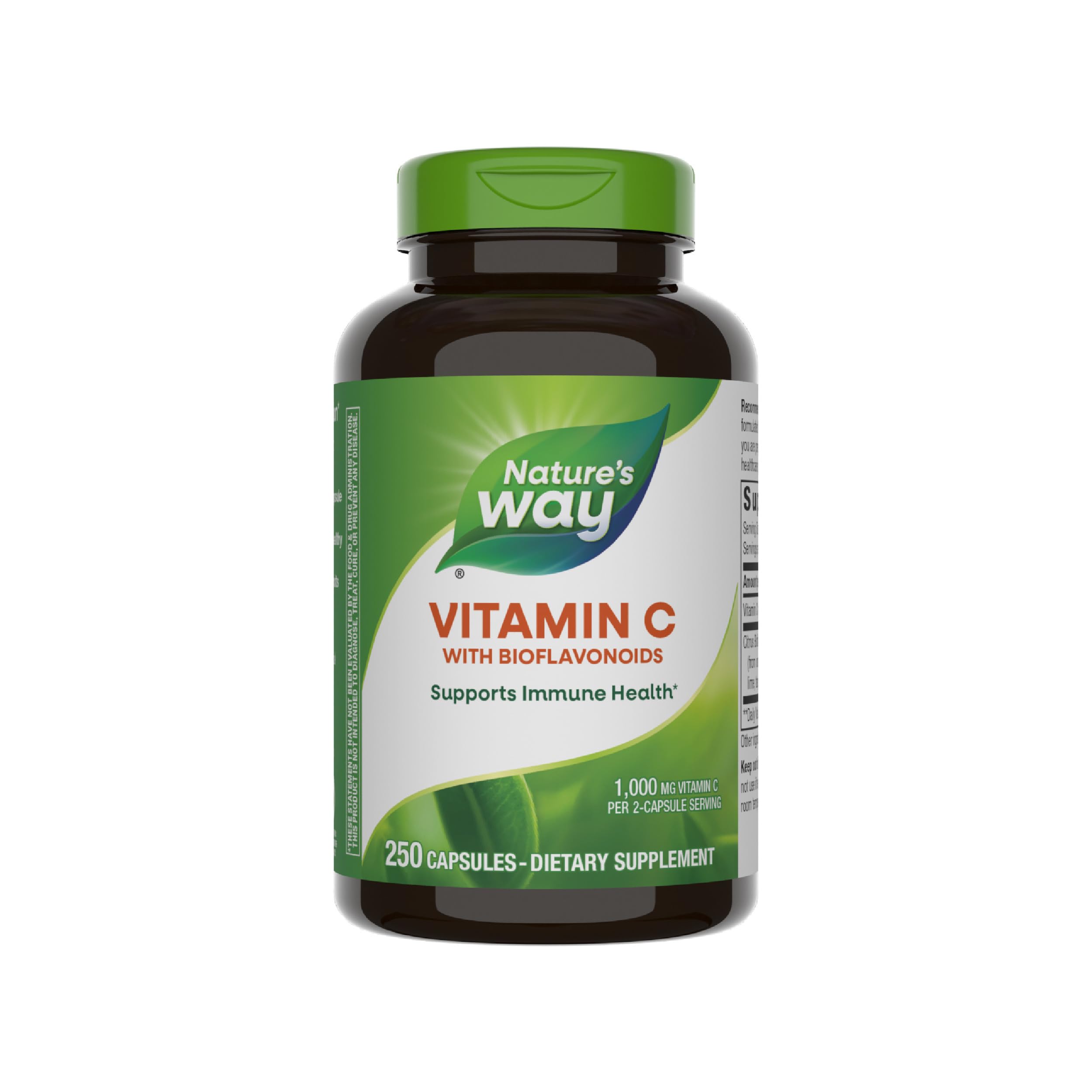 Nature's Way Vitamin C 500 mg with Bioflavonoids; 1000 mg Vitamin C per Serving; 250 Capsules