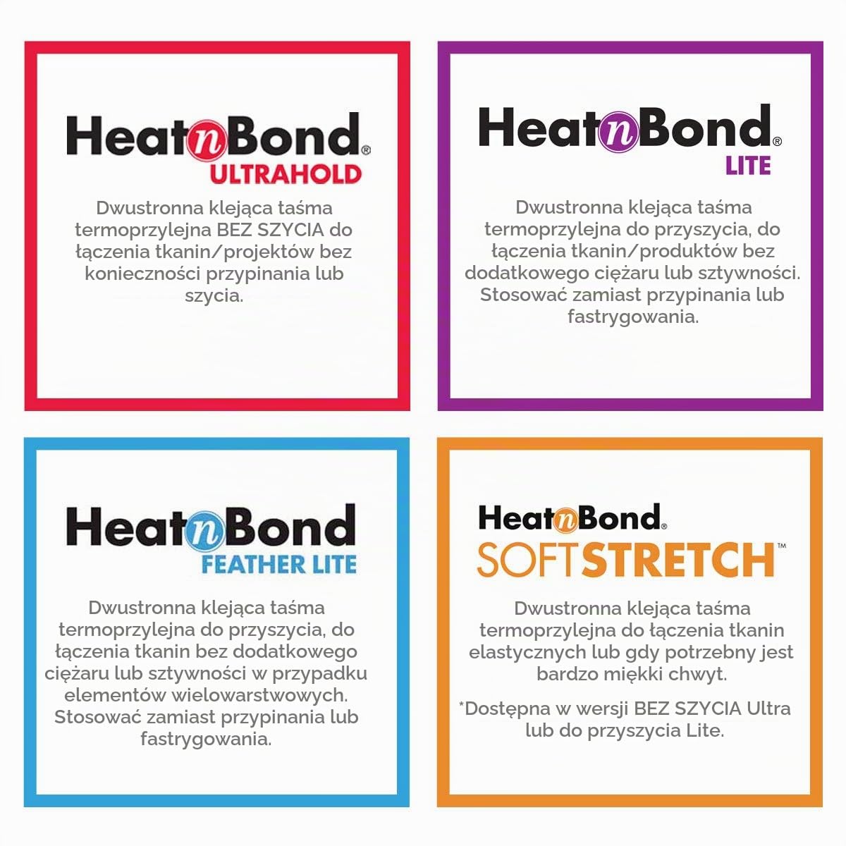Heatnbond Ultra Hold Klej do Naprasowania, Wielokolorowy, 1 Sztuka