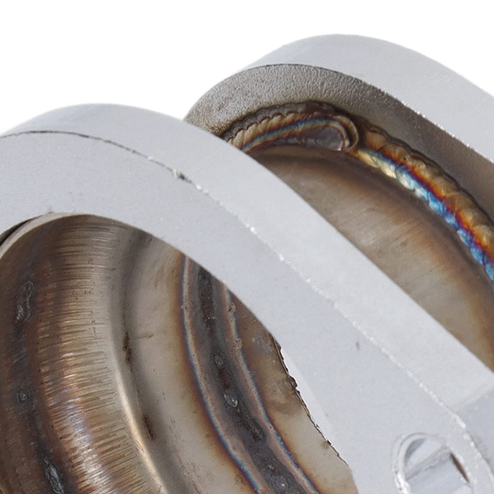 Adaptador de Brida de Extensión de Escape de 2,5 a 3 Pulgadas, Acero Dulce Mecanizado por CNC para la Mayoría de los Automóviles, con Ancho Central de 4,1 y 3,9 Pulgadas