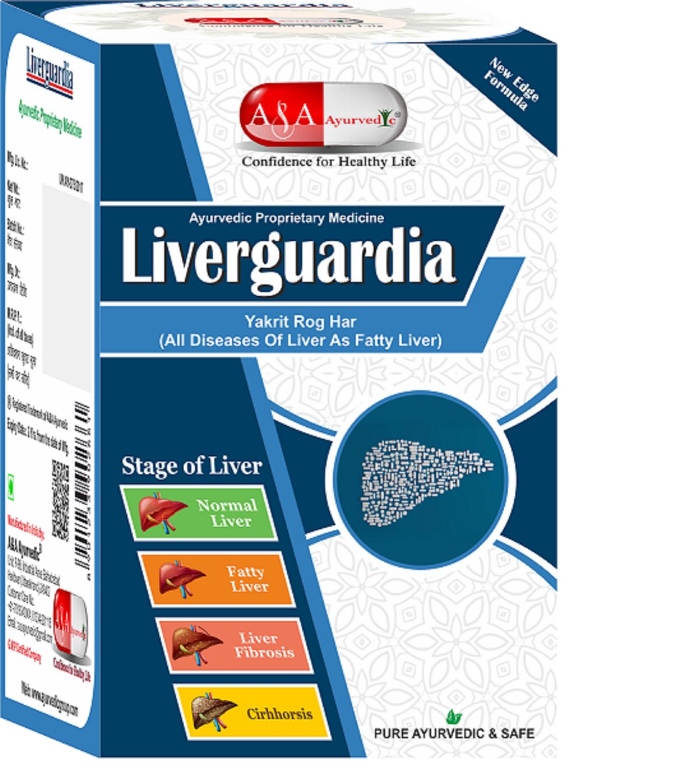 LiverGuardia Herbal Fatty Liver Medicine – Ayurvedic Liver Detox & Regeneration | liver chirossis | Liver Cleanse Detox | Helps in Hepatitis A-B | Work As like Ayurvedic DSR(| 120gm)