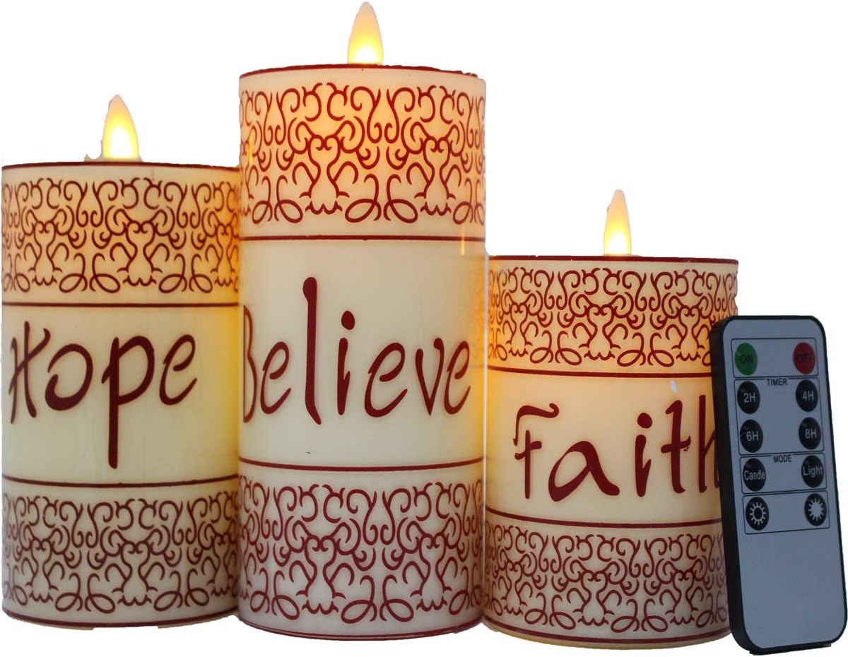 3 PCS LED Candle Tea Light Flameless Candles with BatteryOperated