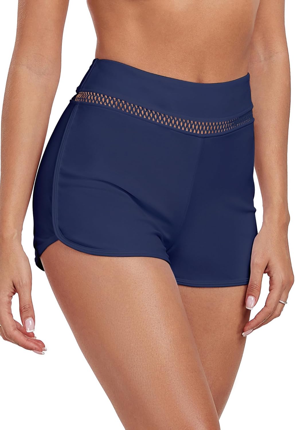 Colloyes Women's High Waisted Swim Board Shorts Full Liner Swimsuit Bottoms Quick Dry Boyshorts Bottoms Bathing Trunks - Image 2