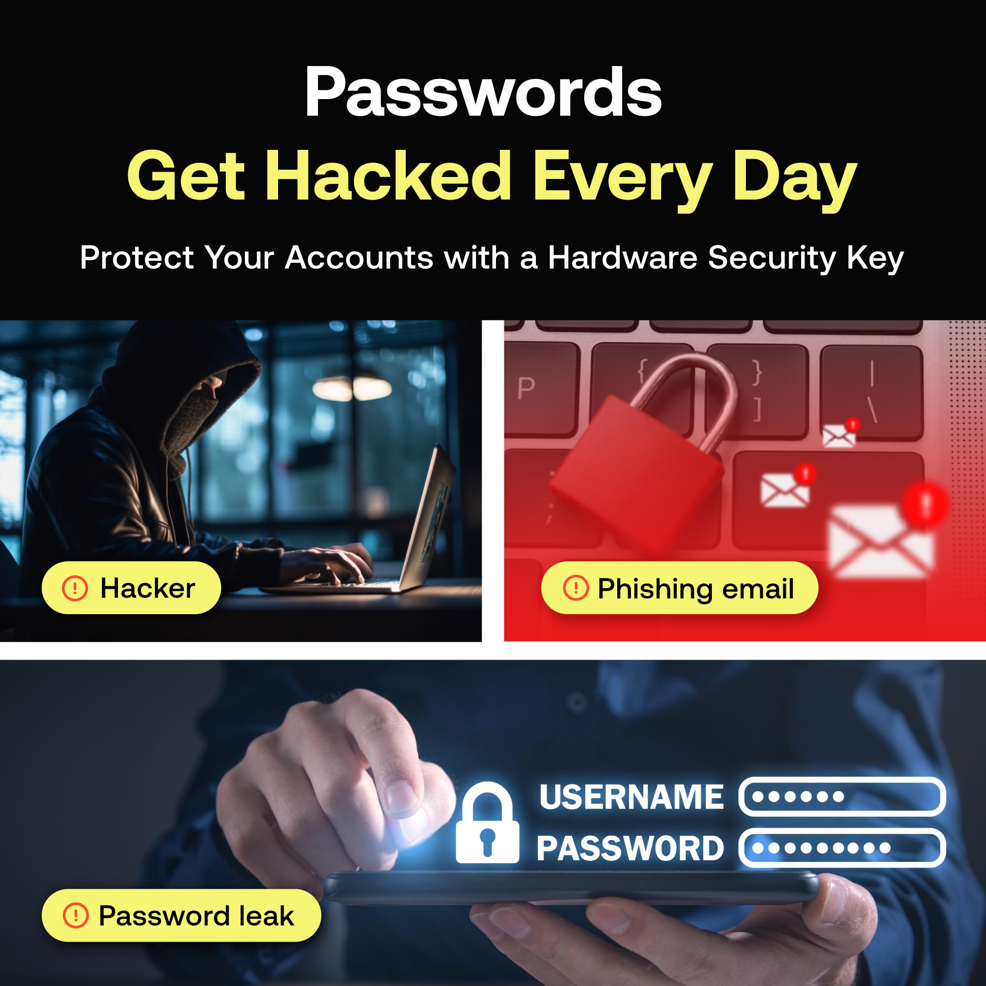 SecuX PUFido Drive Clife Key - Llave de seguridad USB C con tecnología PUF y unidad flash integrada, hardware certificado FIDO2 U2F, seguridad no clonable enraizada para inicio de sesión sin