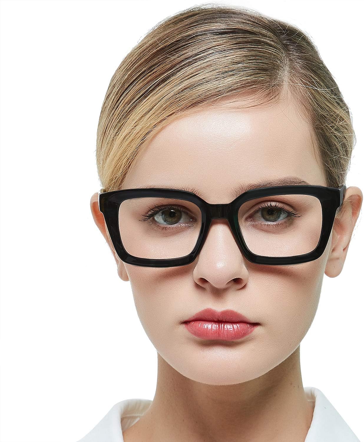 MARE AZZURO Women’s Reading Glasses Stylish Readers 0 1.0 1.25 1.5 1.75 2.0 2.25 2.5 2.75 3.0 3.5 4.0 5.0 6.0(Black 175) - Image 3