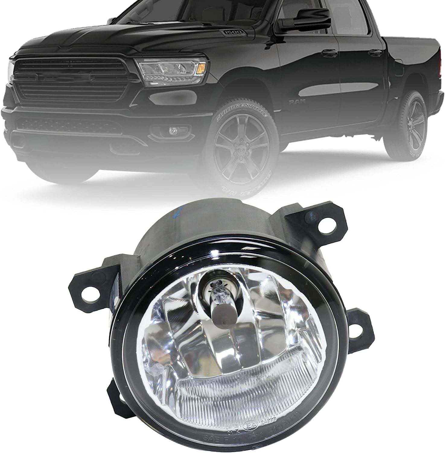 UPPARTS 2019 2020 2021 2022 Dodge Ram 1500 Fog Light