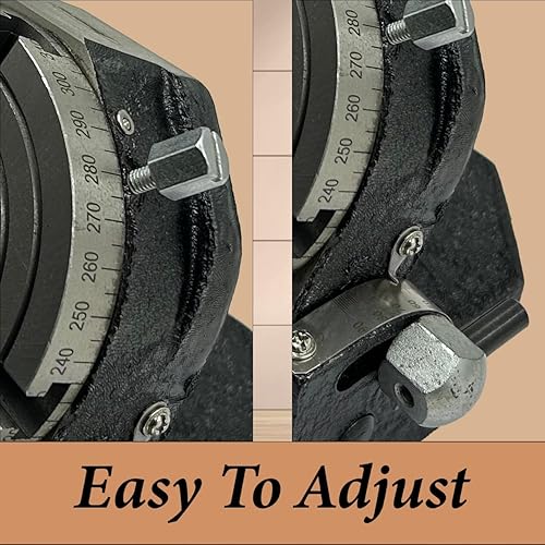 Miniatura 6 de Mesa giratoria de precisión de 4 " 100 mm de inclinación para fresado con portabrocas pequeñas, placa trasera y tuercas en T de fijación, máquinas